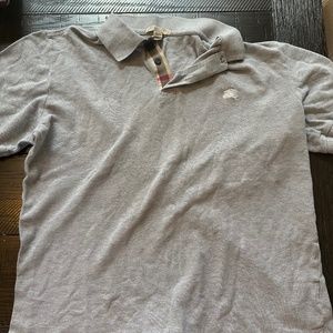 Men’s Burberry polo size small grey